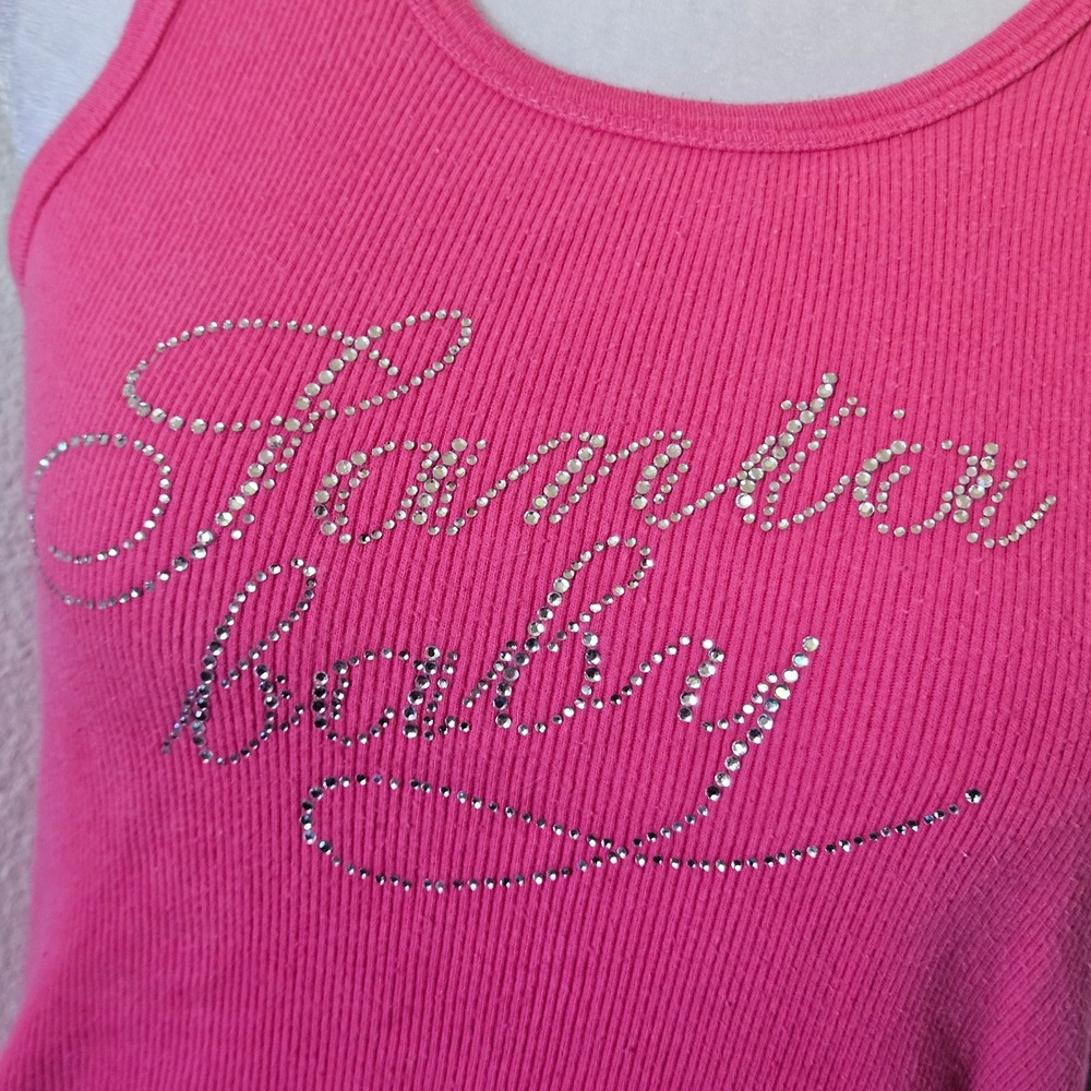 Victoria's Secret Sexy Little Things Pink Rhinestone Tank Top - Picture 4 of 6